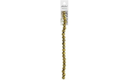 3 Pack - John Bead Earth's Jewels Lava Stone 8" 8mm-Gold - 5A003QNT-1HLRM - 665772175570