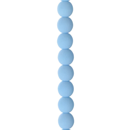 3 Pack - John Bead Czech Glass Alabaster Beads Strand 6mm 30/Pkg-Velvet Sky Blue - 5A003QLY-1HLLN