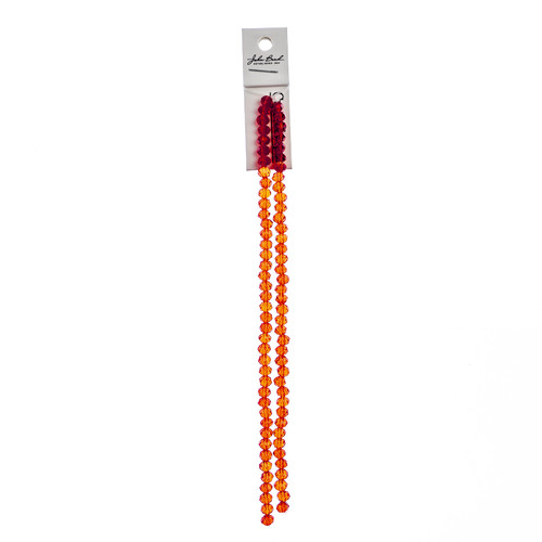3 Pack - Crystal Lane DIY Rondelle 2 Strand 7" 4x6mm-Red - 5A003QJ5-1HLWY - 665772190696
