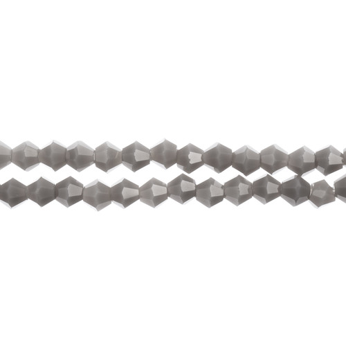 3 Pack - John Bead Crystal Lane DIY Bicone 2 Strand 7" 6mm-Opaque Grey - 5A003QNF-1HLPP