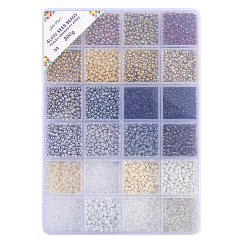 3 Pack - John Bead Glass Seed Beads 8/0 300g-Champagne Glow - 5A003M8D-1HHMZ - 665772312944