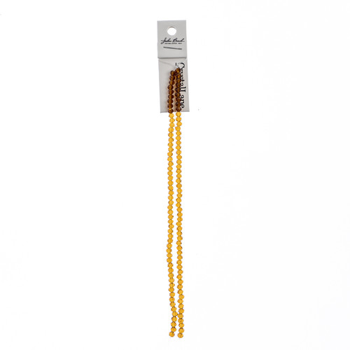 3 Pack - Crystal Lane DIY Rondelle 2 Strand 7" 3x4mm-Amber - 5A003QLZ-1HLX3 - 665772190467