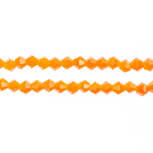 3 Pack - John Bead Crystal Lane DIY Bicone 2 Strand 7" 6mm-Opaque Orange - 5A003QHN-1HLX5