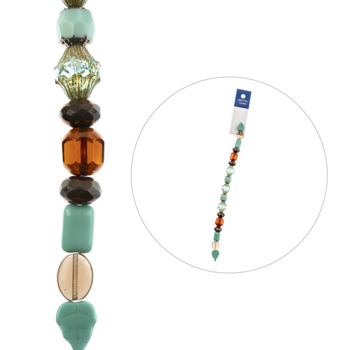 3 Pack - John Bead Czech Assorted Glass Beads Strand 7"-Into the Woods - 5A003QHK-1HLQ6