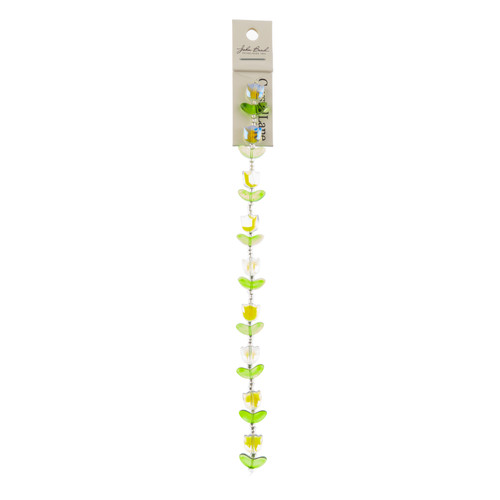 3 Pack - John Bead Crystal Lane DIY Flower Bead Strand 7" 9/Pkg-Tulip Crystal AB - 5A003QFS-1HM27 - 665772311855