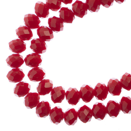 3 Pack - Crystal Lane DIY Rondelle 2 Strand 7" 6x8mm-Red - 5A003QHX-1HLS1