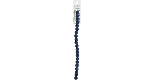 3 Pack - John Bead Earth's Jewels Lava Stone 8" 8mm-Round Majestic Violet - 5A003QN8-1HLS2 - 665772175204