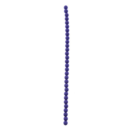 3 Pack - John Bead Czech Glass Alabaster Beads Strand 6mm 30/Pkg-Velvet Blue - 5A003QGN-1HM2T - 665772294042
