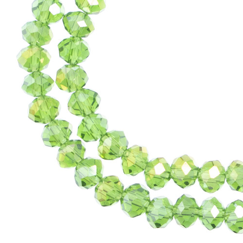 3 Pack - Crystal Lane DIY Rondelle 2 Strand 7" 4x6mm-Green - 5A003QJ5-1HLXZ