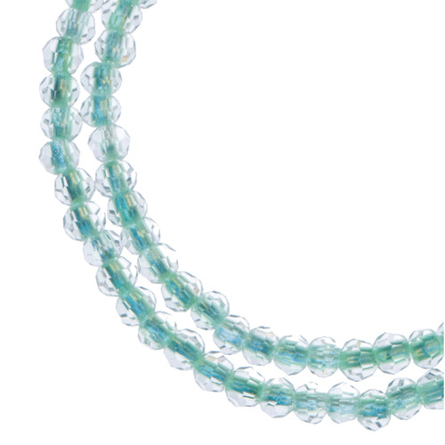 3 Pack - Crystal Lane DIY Rondelle 2 Strand 7" 4mm-Turquoise/Light Blue - 5A003QJ0-1HLSV