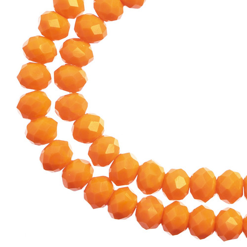 3 Pack - Crystal Lane DIY Rondelle 2 Strand 7" 4x6mm-Orange - 5A003QHM-1HM34