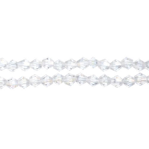 3 Pack - John Bead Crystal Lane DIY Bicone 2 Strand 7" 4mm-Transparent Crystal - 5A003QPR-1HLP6