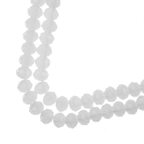 3 Pack - Crystal Lane DIY Rondelle 2 Strand 7" 6x8mm-White Matt - 5A003QG3-1HLLP