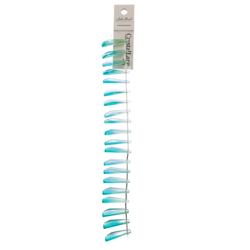 3 Pack - John Bead Crystal Lane DIY Flower Bead Strand 7" 19/Pkg-Long Petal, Blue & Green - 5A003QGB-1HLP3 - 665772312609
