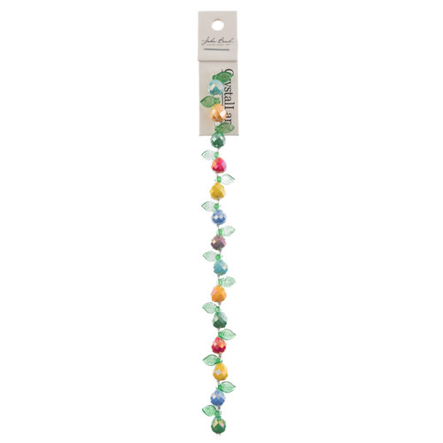 3 Pack - John Bead Crystal Lane DIY Flower Bead Strand Pear Mix 7"-Pear Mix, Leaf - 5A003QH1-1HLPD - 665772312296