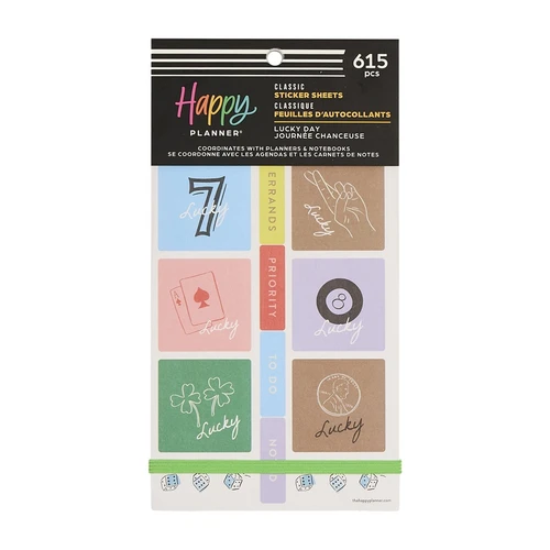 3 Pack - Happy Planner 30 Sheet Sticker Value Pack-Lucky Day - 5A003LSM-1HH1N - 673807824669