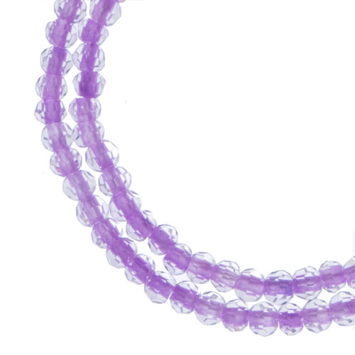 3 Pack - Crystal Lane DIY Rondelle 2 Strand 7" 4mm-Rose - 5A003QFN-1HM32