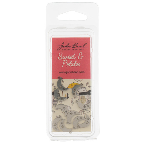 3 Pack - John Bead Sweet & Petite Charms 10/Pkg-Moon w/ Stars - 5A003M1H-1HH69 - 665772322974
