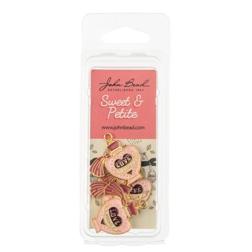 3 Pack - John Bead Sweet & Petite Charms 4/Pkg-Perfume Bottle Pink - 5A003LZ2-1HH79 - 665772322578