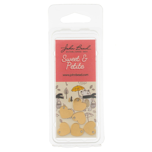 3 Pack - John Bead Sweet & Petite Charms 6/Pkg-Heart - 5A003M11-1HH7V - 665772322929