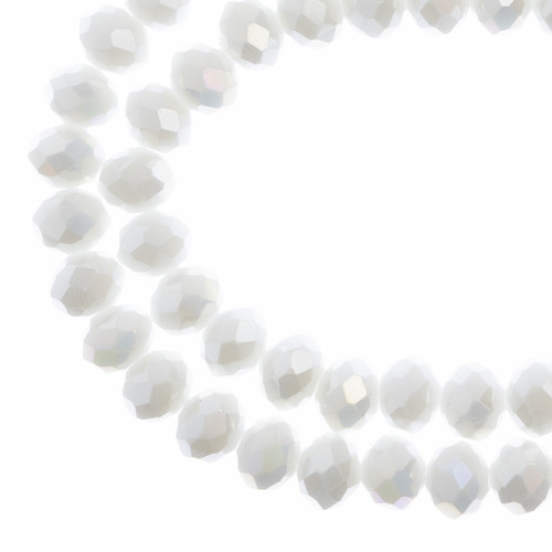 3 Pack - Crystal Lane DIY Rondelle 2 Strand 7" 8x10mm-White - 5A003QNM-1HM3H