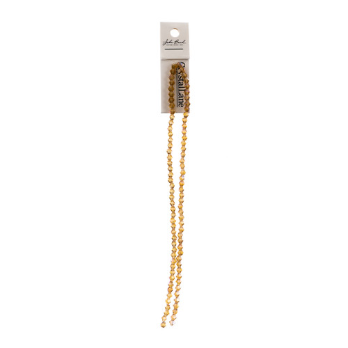 3 Pack - John Bead Crystal Lane DIY Bicone 2 Strand 7" 4mm-Transparent Topaz - 5A003QK9-1HLTJ - 665772236455