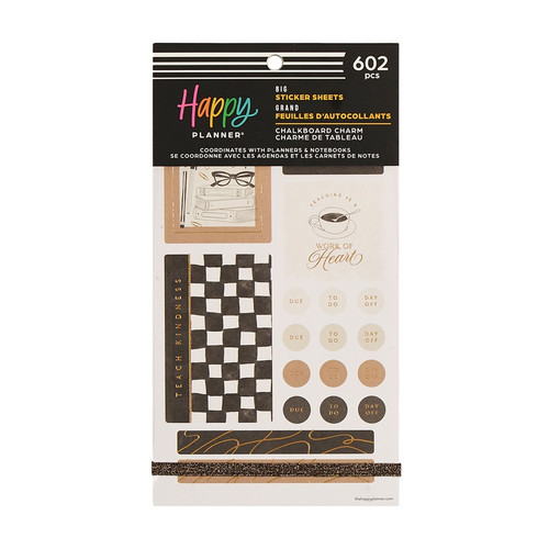 3 Pack - Happy Planner 30 Sheet Sticker Value Pack-Chalkboard Charm - 5A003LSB-1HH0M - 673807824676