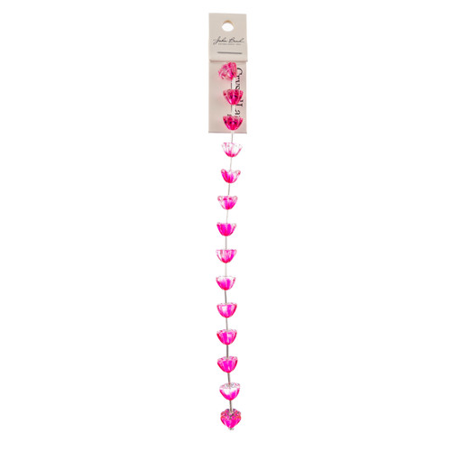 3 Pack - John Bead Crystal Lane DIY Flower Bead Strand 7" 15/Pkg-Lotus, Pink - 5A003QLT-1HLL4 - 665772311985