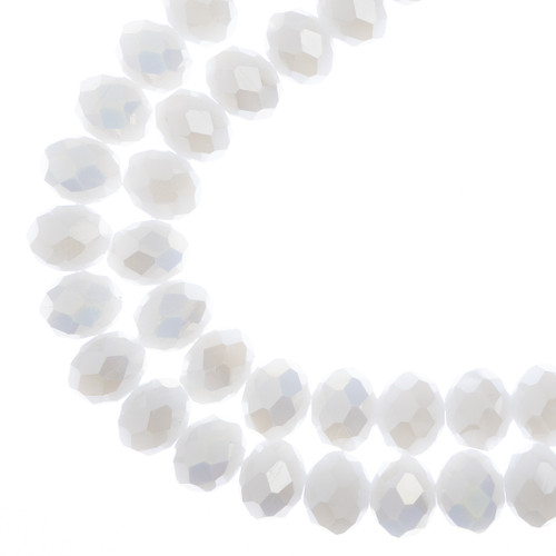 3 Pack - Crystal Lane DIY Rondelle 2 Strand 7" 8x10mm-White Matt - 5A003QQM-1HLLY