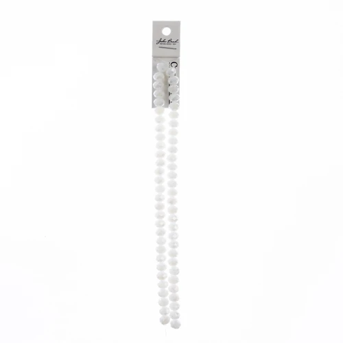 3 Pack - Crystal Lane DIY Rondelle 2 Strand 7" 8x10mm-White Matt - 5A003QNM-1HLZC - 665772191136