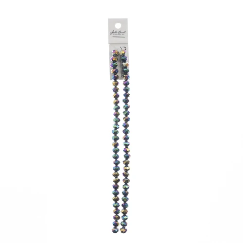3 Pack - Crystal Lane DIY Rondelle 2 Strand 7" 6x8mm-Multi Color Iris - 5A003QHX-1HLR8 - 665772191556