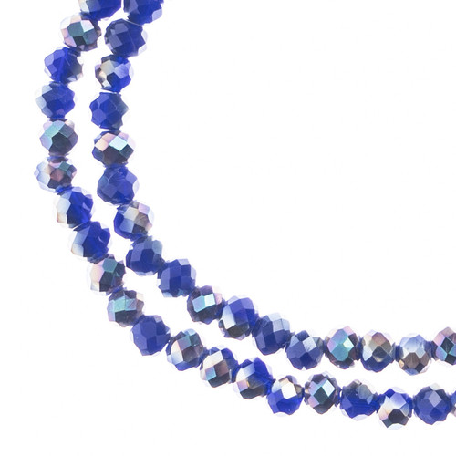 3 Pack - Crystal Lane DIY Rondelle 2 Strand 7" 3x4mm-Sapphire - 5A003QN6-1HLVR