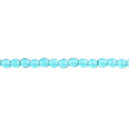 3 Pack - John Bead Czech Druk Bead Strand 3mm-Transparent Blue Zircon - 5A003QR4-1HLVG