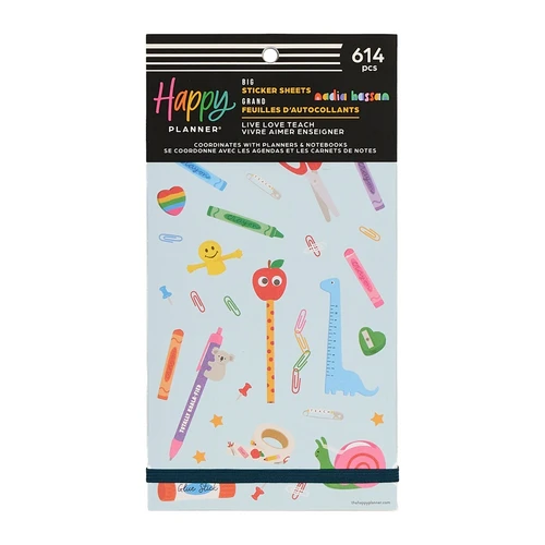 3 Pack - Happy Planner 30 Sheet Sticker Value Pack-Live Love Teach - 5A003LRT-1HH0Q - 673807824683