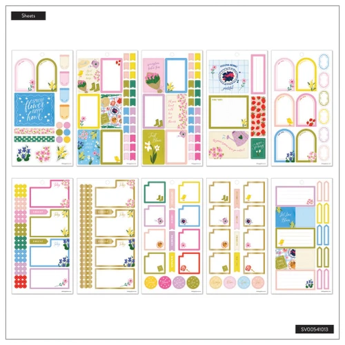 3 Pack - Happy Planner Big 30 Sheet Sticker Value Pack-Spring Charm Classic - 5A0036W9-1H81Q