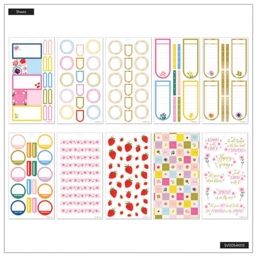 3 Pack - Happy Planner Big 30 Sheet Sticker Value Pack-Spring Charm Classic - 5A0036W9-1H81Q
