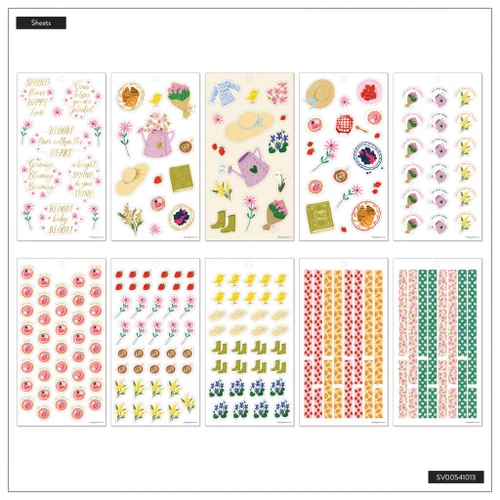 3 Pack - Happy Planner Big 30 Sheet Sticker Value Pack-Spring Charm Classic - 5A0036W9-1H81Q