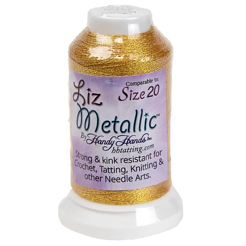 10 Pack - Handy Hands Liz Metallic Size 20 Thread-Gold - HM20-1H3Q4 - 769826203407