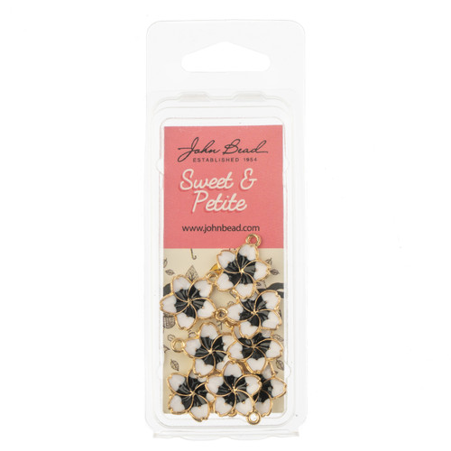 3 Pack - John Bead Sweet & Petite Charms 8/Pkg-White Flower - 5A003LYS-1HH3F - 665772322479