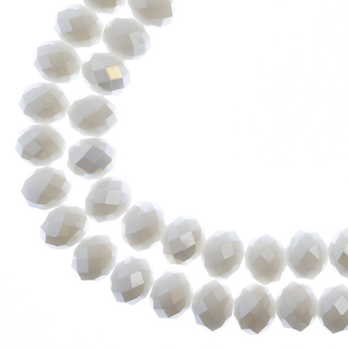 3 Pack - Crystal Lane DIY Rondelle 2 Strand 7" 8x10mm-White - 5A003QQM-1HLW3