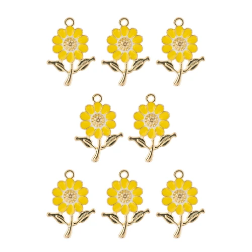 3 Pack - John Bead Sweet & Petite Charms 8/Pkg-Daisy Yellow - 5A003LXL-1HH3J