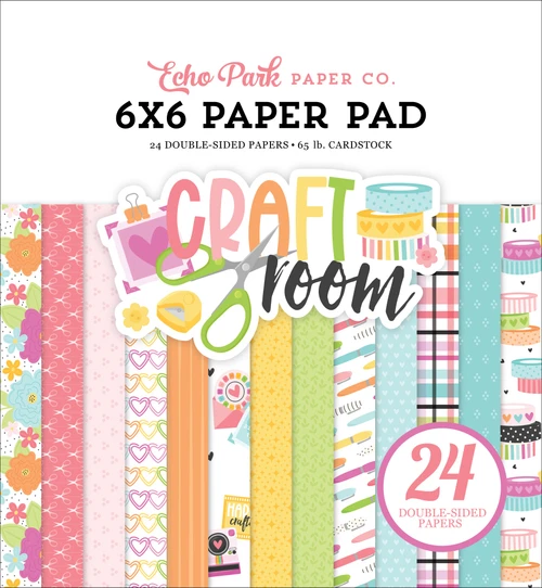 6 Pack - Echo Park Double-Sided Paper Pad 6"X6"-Craft Room - 5A003HLX-1HCXQ - 810208642991