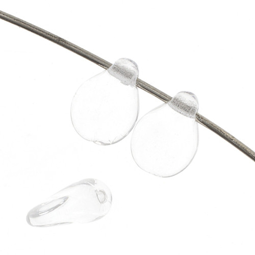 3 Pack - John Bead Czech Bead Strand Preciosa Pip Beads-Crystal Transparent - 5A003QPB-1HLWH