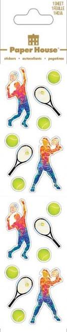 6 Pack - Paper House 2" Stickers-Tennis Players - 5A003JJJ-1HDQ8 - 767636846791