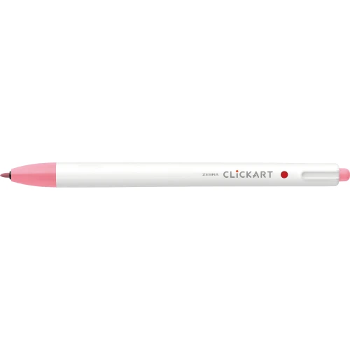 12 Pack - Zebra ClickArt Retractable Felt Tip Marker 0.6mm-Peach Pink - 5A003GCZ-1HB9C - 045888693708