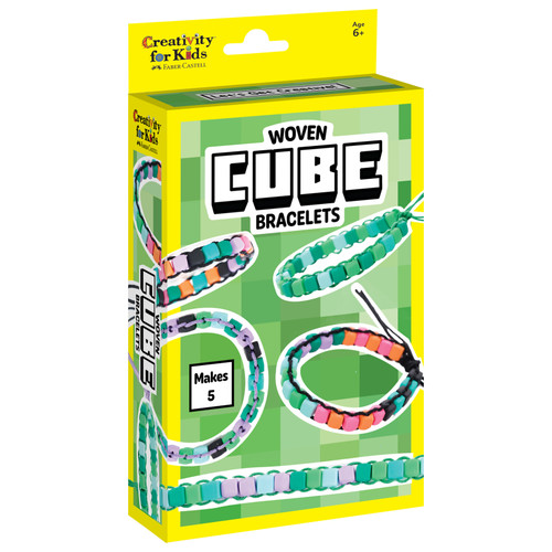 6 Pack - Creativity For Kids Mini Kit -Woven Cube Bracelets - 5A003J8J-1HDGV
