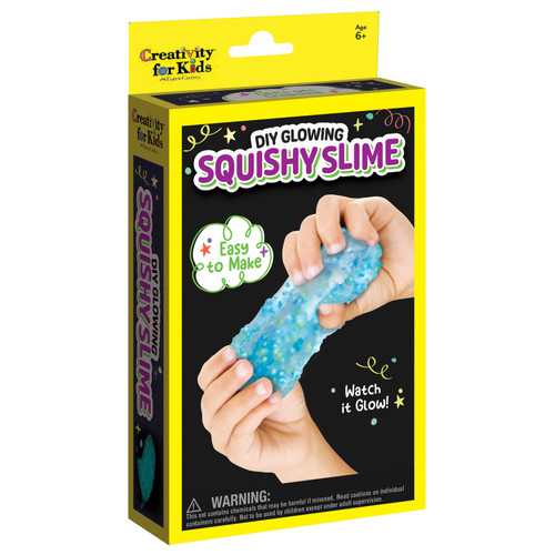 6 Pack - Creativity For Kids Mini Kit-DIY Slime Glowing Squishy - 5A003J8K-1HDGW - 092633320679