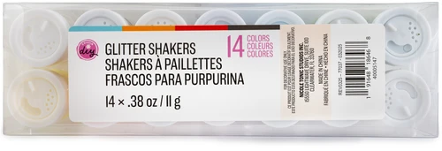 4 Pack - CousinDIY Fine Cut Glitter Shakers 0.38oz (11g) 14/Pkg-Multi-Colored - 5A002XTK-1GYNL - 191648186468