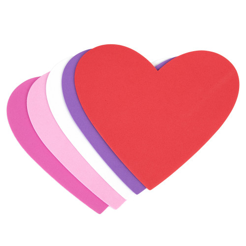 6 Pack - CousinDIY Foam Cutouts 6.5" 35/Pkg-Heart - 5A002LT8-1GNH6