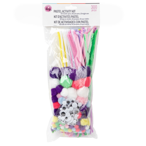 6 Pack - CousinDIY Jumbo Chenille Stems Craft Pack 300/PKG-Pastel - 5A002LST-1GNH5 - 191648179910